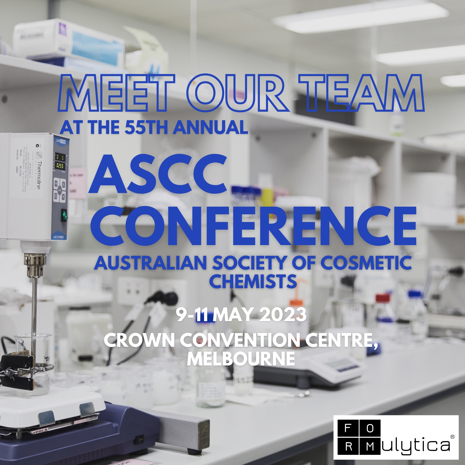 Meet our team at the 55th annual ASCC conference Formulytica